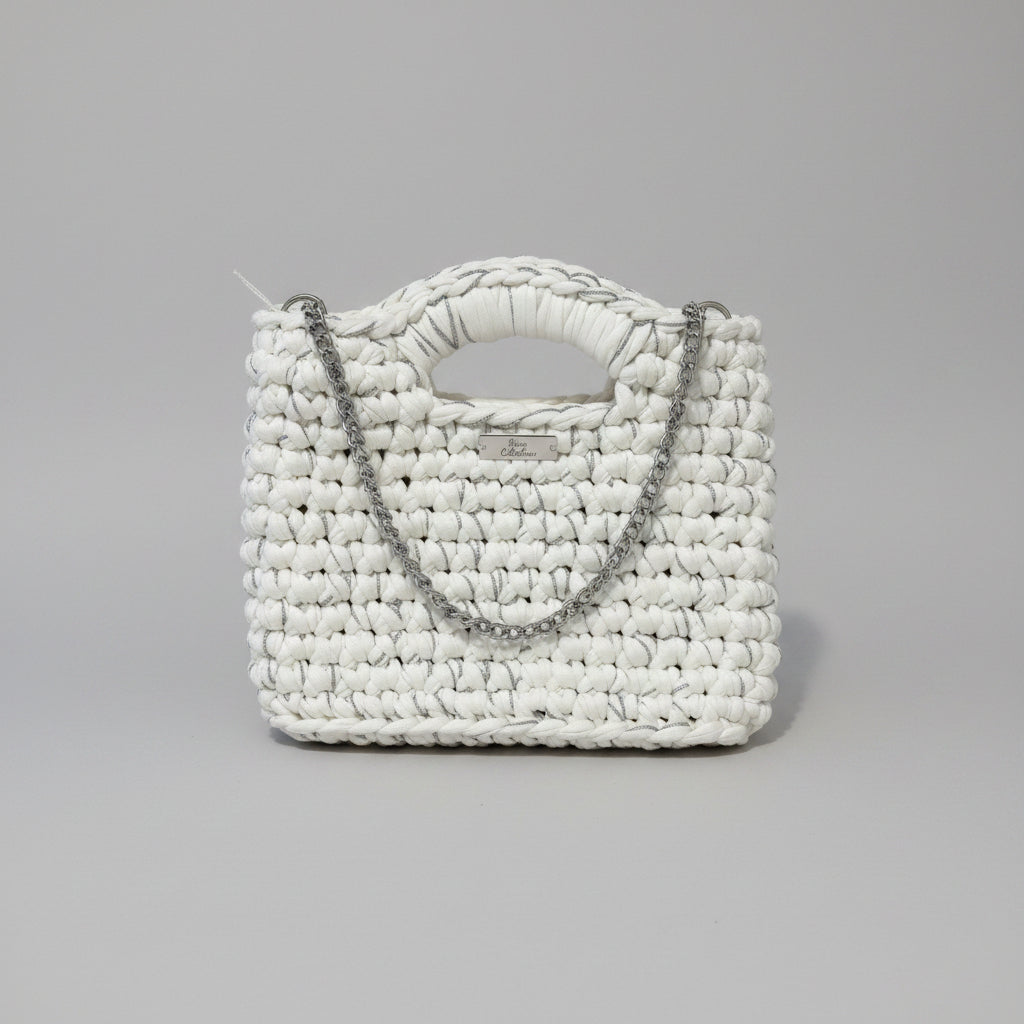 Sac Romane - Blanc et Argent